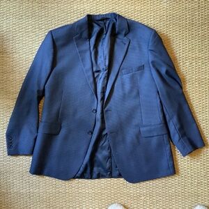 Jos. A Bank blazer in excellent condition. 48L. Very dark navy tweed